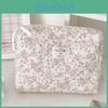 Cotton Corduroy Makeup Bag With Floral Pattern And Breathable Design For Daily Use