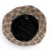 Great CHANEL hat COCO MarkMetal Check Pattern Ribbon Tweed Bucket Bag wool S 22K Used
