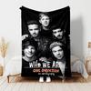 1pc Blanket One Direction Where We Are Now Print Design, Lightweight Blanket for Sofa, Bed- Soft &Warm, Gift for All Seasons Like Christmas, Halloween