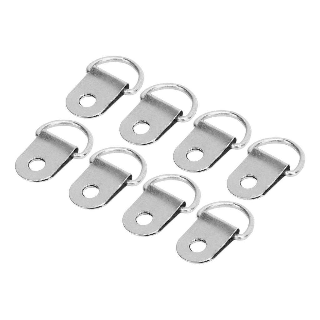 50 Set Schuh Stiefel Schnürhaken mit 8mm Eisen Nieten Schlaufe D-Ring Schnalle Metall Reparatur Zubehör