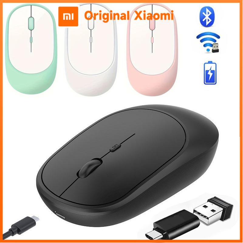 Xiaomi Wireless Mouse Rechargeable Mouse Dual Modes Bluetooth-compatible 2.4G USB Mice For Computer Laptop Tablet Macbook Mause