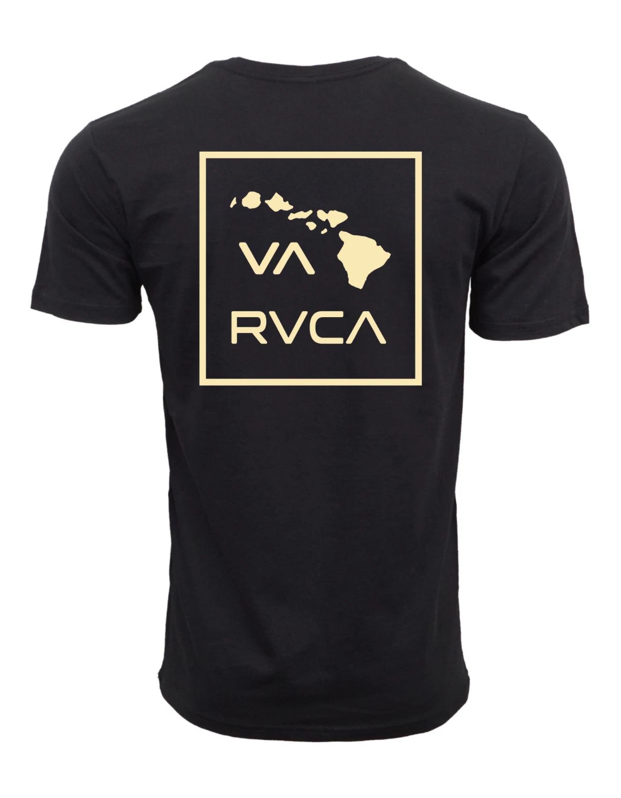 RVCA HAWAII ISLAND BOX MENS T SHIRT BLACK XL