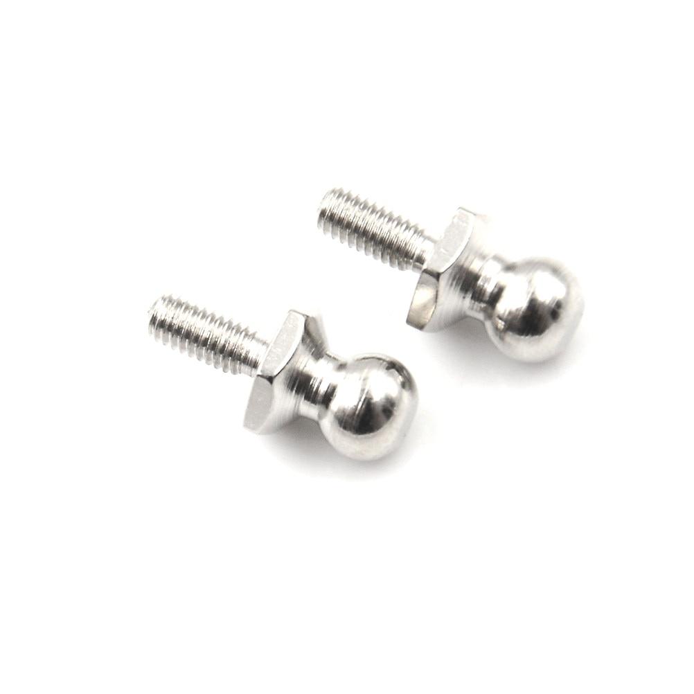 10Pcs Model Car Ball Head Screws Aluminum Alloy Non-standard Screws Suitable for Tow Hook/drift Car D3