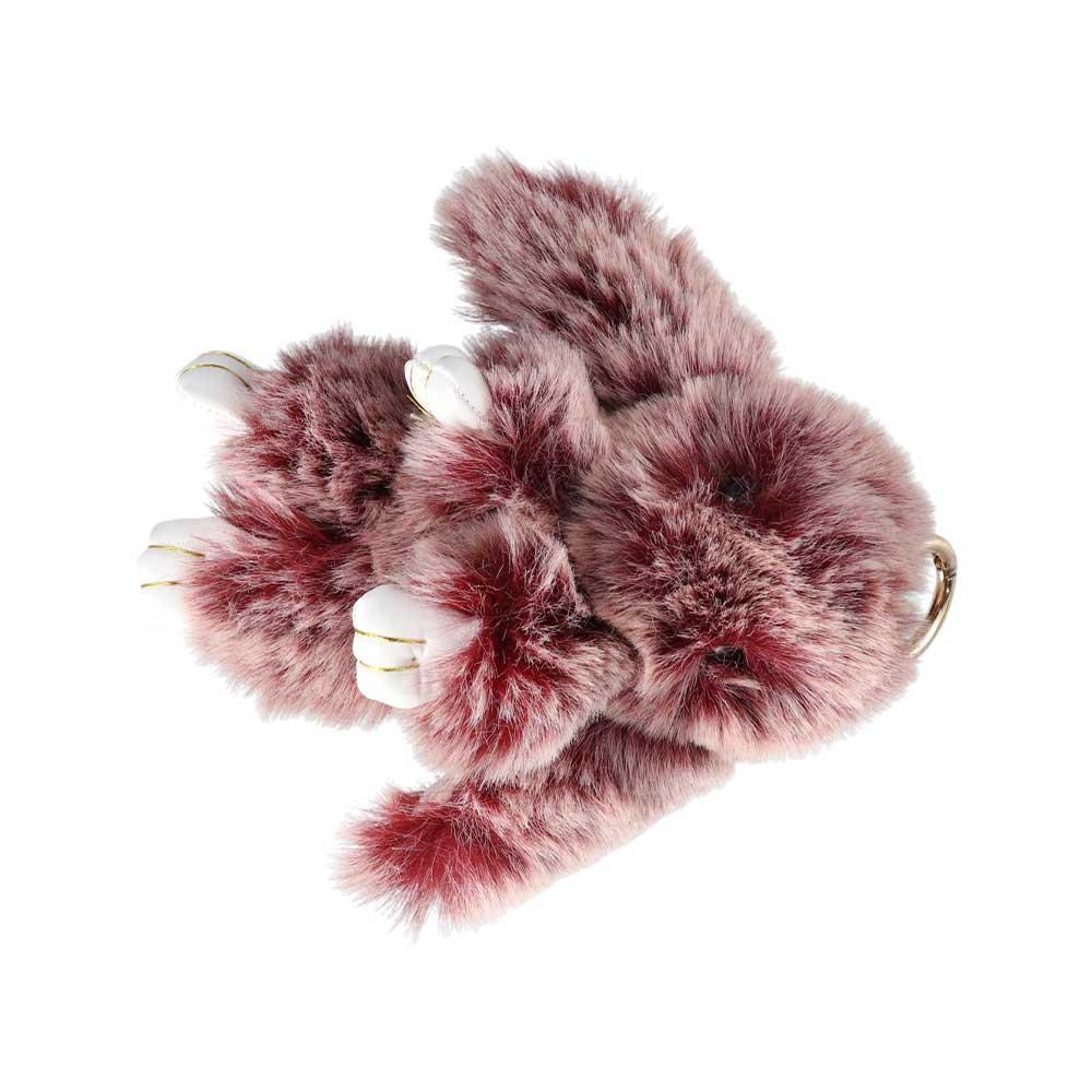Bags Pendant Key Ring Plush Bunny Keyring Rabbit Fur Keychain Fluffy Toy Doll Plush Bunny Keychain