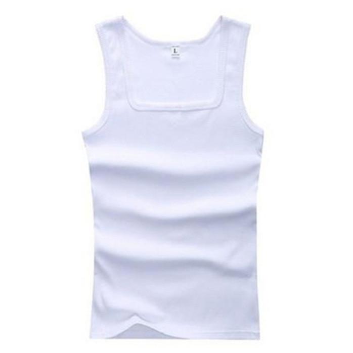 Men's Thin Square Neck Vest Casual Men's Sweatshirt Sports Breathable Vest