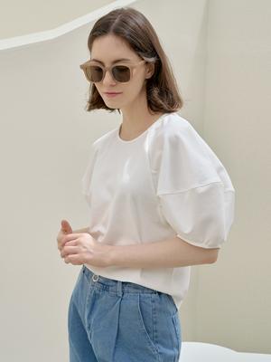 AVANT-G Big Puff Sleeve T-Shirt - Ivory