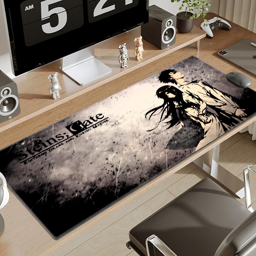 Steins Gate Mouse Pad Gamer Pad Big Gaming Mousepad Xl Mouse Mat Keyboard Mat Desk Mat Table Carpet Mausepad Computer Laptop Pad