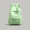 High-value solid-color backpack women's 2025 new college student schoolbag large-capacity lightweight short-distance travel backpack