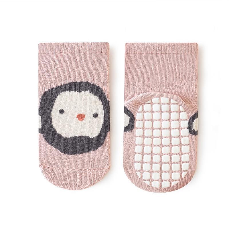 New Winter Autumn Anti Slip Baby Socks Cute Cartoon Animal Print Toddler Kids Floor Sock Rubber Soles Cotton Baby Boy Girl Socks