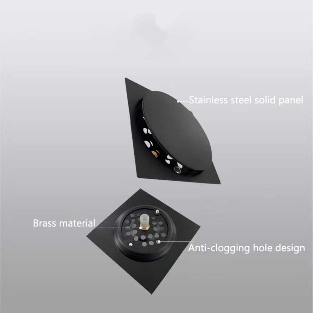 Rust-proof Bathroom Hair Strainer Press Type Floor Hair Catcher Pop-up Drain Filter  Laundry Floor