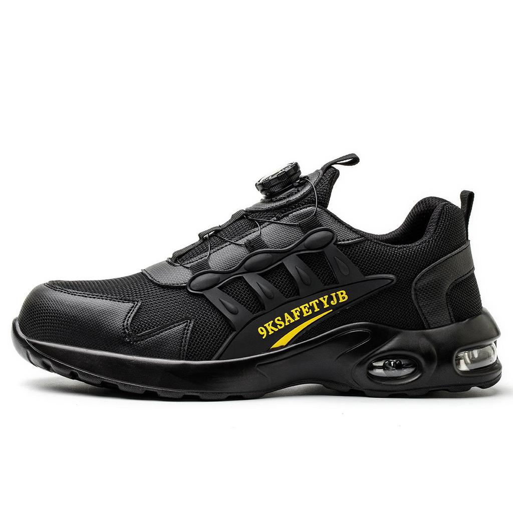 Breathable Fly-Knit Steel Toe Safety Shoes - Durable, Anti-Slip, and Comfortable for Long Hours