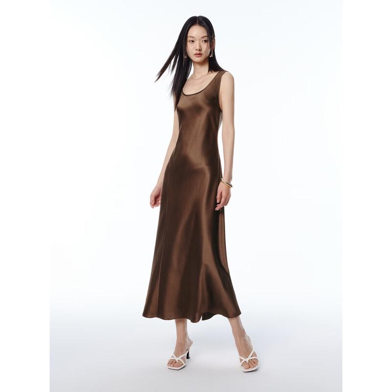 PEACEBIRD Women's French Style Acetate Camisole Maxi Dress