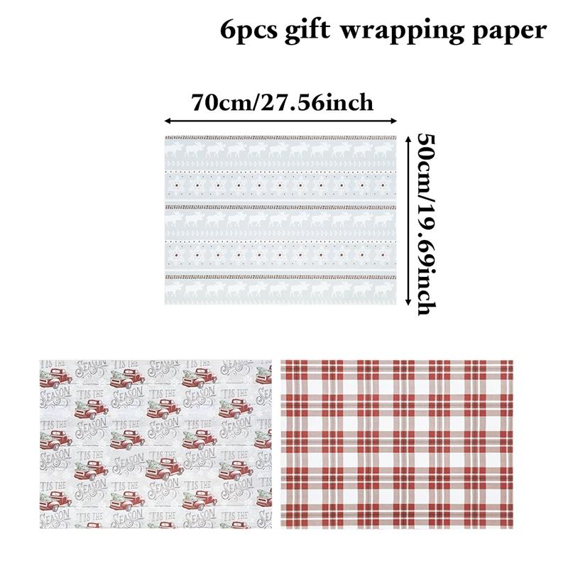 Christmas Wrapping Paper Rolls Christmas Party Decoration Kids Favor 2026 Xmas Wrapping Paper Navidad Natal New Year Gift 2026