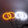 For BMW 7 Series F01 F02 F03 F04 730d 740d 740i 750i 760i 2008-2012 SMD cotton light LED angel eyes white and yellow DRL kit
