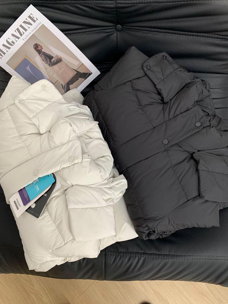 2025 Women's Petite White Duck Down Jacket - Simple, Fashionable, Hot-Selling Lu Style - Warm, Thickened Coat