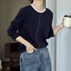 Long-sleeved T-shirt for Women's Autumn New Round Neck Slim Casual Top