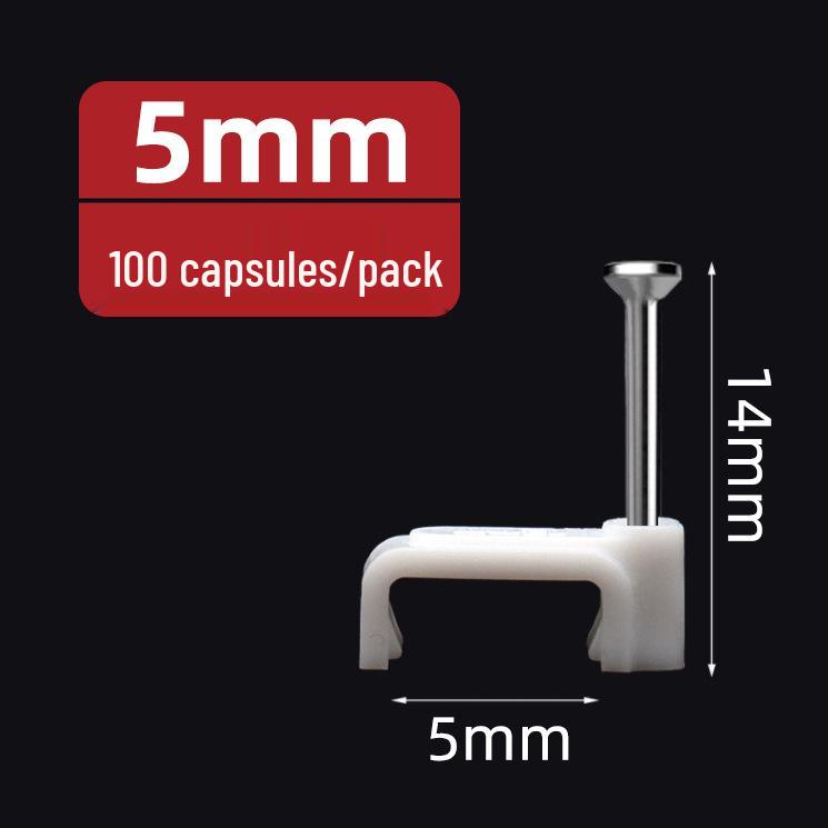U-Shaped Steel Nail Cable Clips (4-50mm) for Telephone/Network Wires
