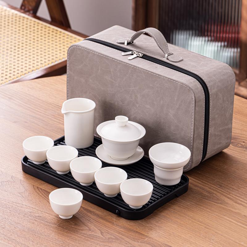 Ceramic Portable Travel Tea Set, Household Gift, Business Company To Send Customers High-end Gifts
