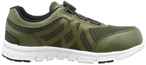co-cos nobuoka Safety Sneakers with Toe Cap, ATOP Dial System, Lightweight, ZG, Men's, Green, Size 27cm