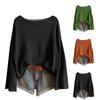 Cardigan con stampa a maniche lunghe con pupazzo di neve e fiocco di neve di Natale da donna