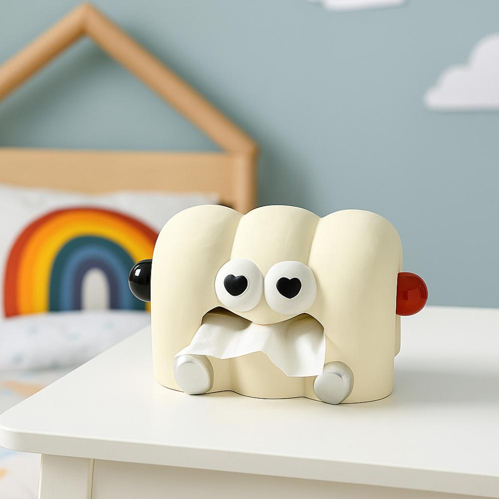 Cartoon Napkin Holder Ceramics Toilet Paper Box Cute Paper Container  Bedroom