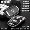OLOEY Transparent RGB Luminous Vertical Bluetooth Mouse