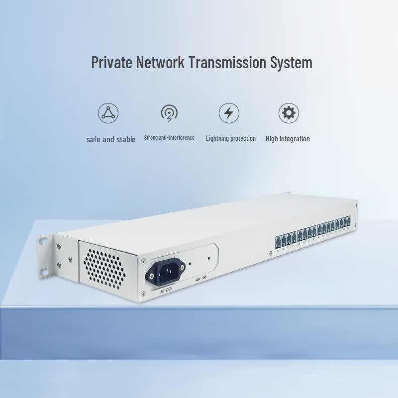 Guotong Weilai 16-Channel Phone/100M Network Fiber Optic Transceiver