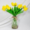 Artificial Tulip Flowers PU Fake Floral Bouquet Wedding Home Decor Photography Prop