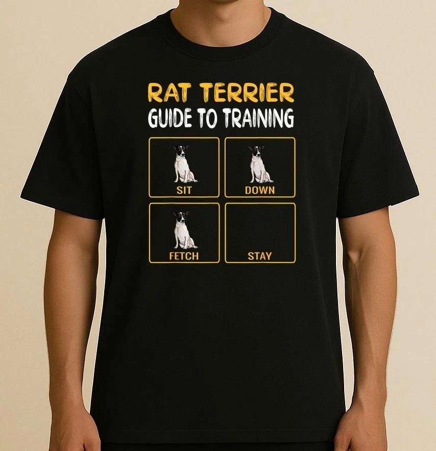 Funny Rat Terrier Guide To Training Dog Obedience Trainer T-Shirt for Men Women XL