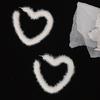 Sweet Cool Plush Heart Hoop Earrings Exaggerated Dangle Earrings Birthday Gift