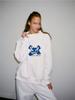 Chic European and American Print High Neck Women's Long Sleeve Hoodie