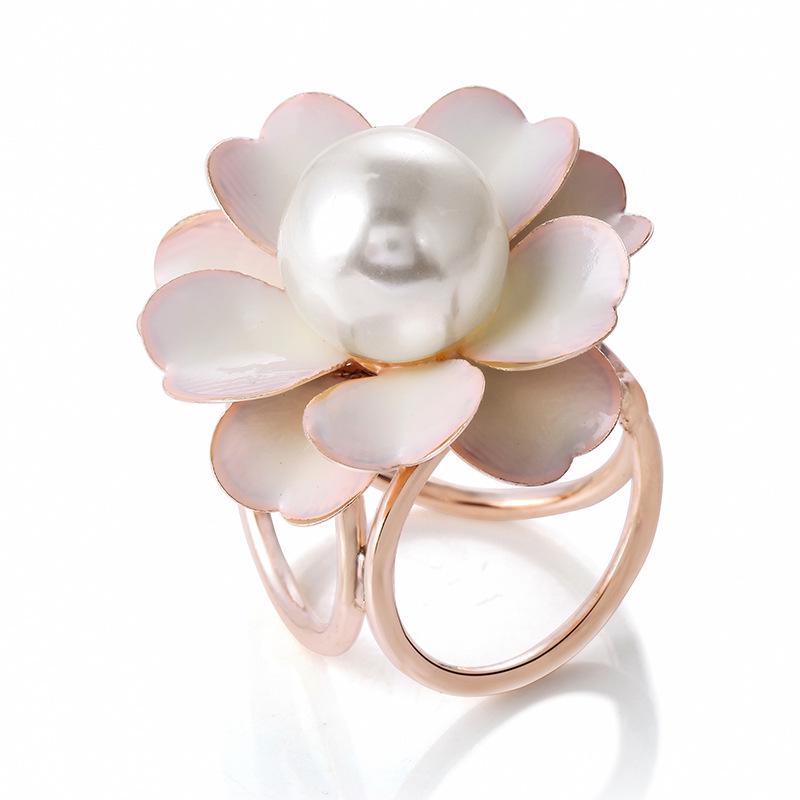 Korean Cartoon Pearl Brooch & Camellia Corsage with Crystal Diamond Scarf Buckle