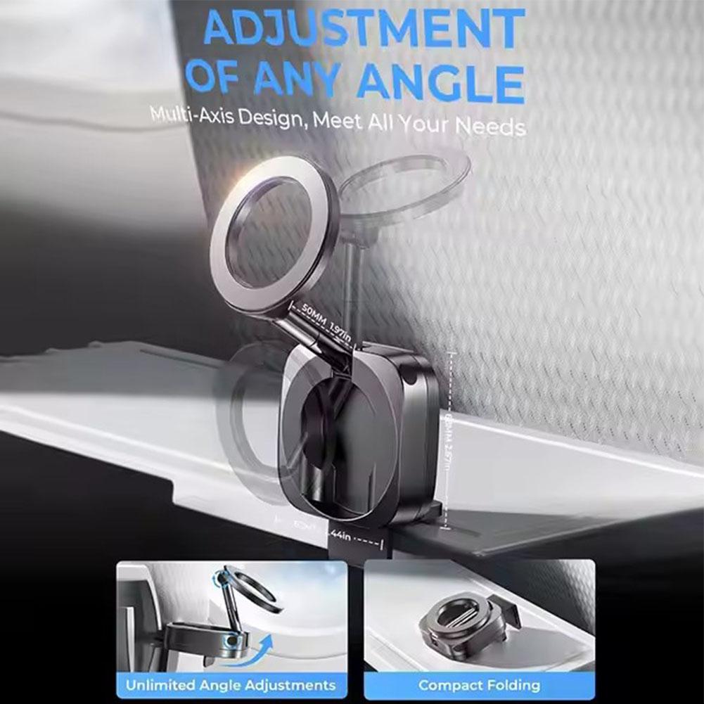 Magnetic Cell Phone HoldPoer Airplane Travel Essentials Phone Holder Desktop Cell Phone Holder Tray Table Universal Phone Holder