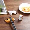 1Pc Chopstick Rest Home Decoration Chopsticks Pillow Hotel Spoon Creative Ceramic Forks Holder Cat Shape