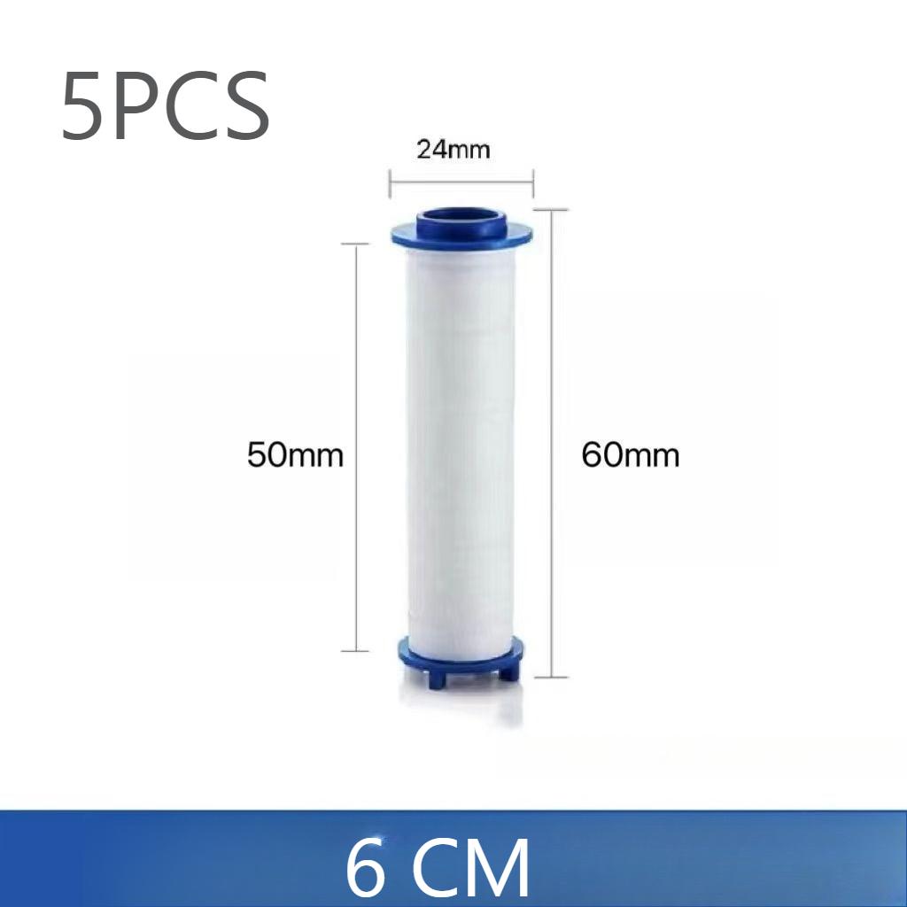 5pcs Universal Shower Head Filter Set - PP Cotton Water Purification Cartridge for Chlorine Removal&Skin Protection,Easy-Install