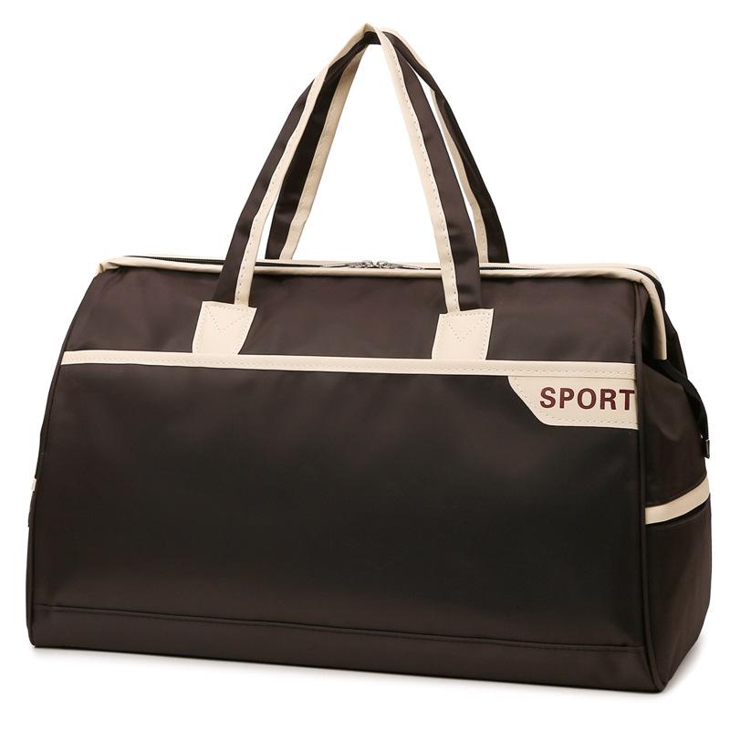 

Internet celebrity new travel bag yoga fitness bag boarding training bag accommodation midwifery bag small luggage bag large storage bag темно-коричневого кольору