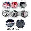 4Pcs 54mm Car Wheel Center Hub Cap Rim Cover For Mini JOHN Cooper S Works JCW One+ R56 R60 R61 F54 F55 F56 F60 Auto Accessories