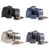 Travel Dream Sixpiece Lattice Storage Bag With Waterresistant Polyester For Packing And Organization