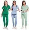Ready-To-Ship: TEM Women's Scrub Set - 13 Colors, Four-Way Stretch, Short Sleeve, Long Pants