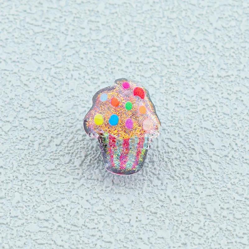 1 Stück Bling Glitzer Prinzessin Eis Regenbogen Schuhschnalle Schnürsenkel Dekoclip Kinder Abnehmbare Schuhanhänger Dekorationen