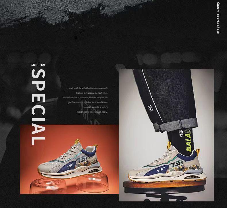 2025 Men's Spring Breathable Mesh Running & Casual Sports Shoes
