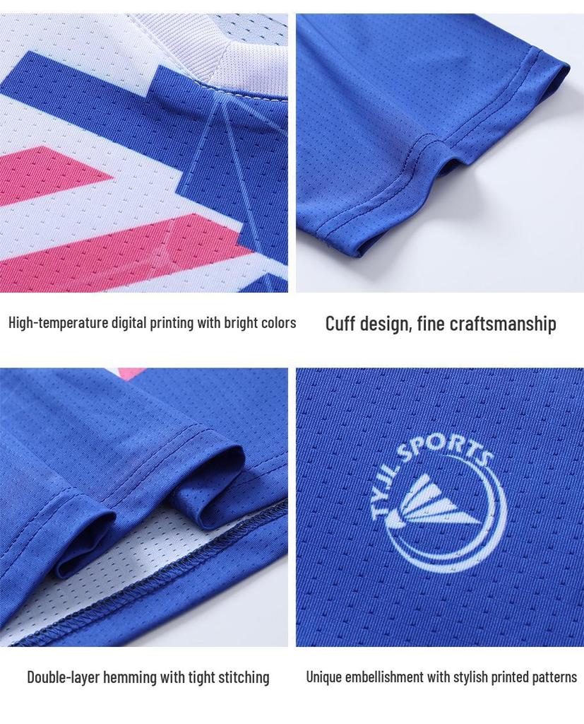 2026 Year of the Horse Breathable Quick-Dry Badminton Uniform Set - Sportswear Top Training Clothing
