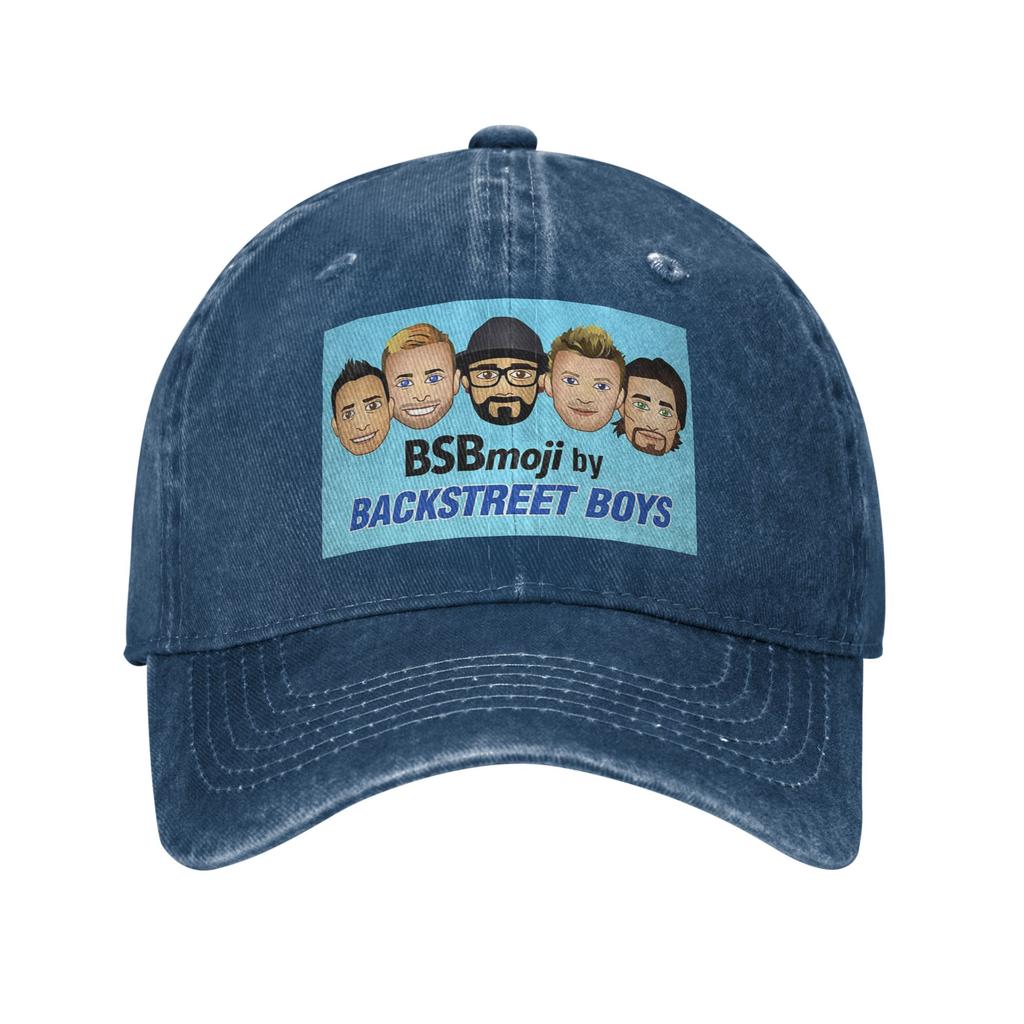 Backstreet Boys Music Group Washed Denim Baseball Caps Snapback Baseball Hats Breathable Casquette Outdoor for Men's And Women's
