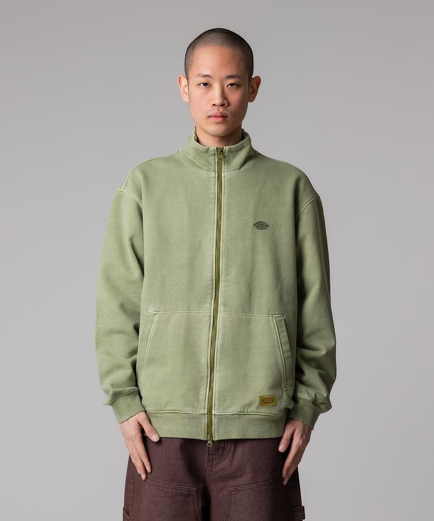 Dickies Garment Dyed Jersey Track Top Olive