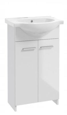 Marlena Bathroom Cabinet with Washbasin, White, 50 Cm