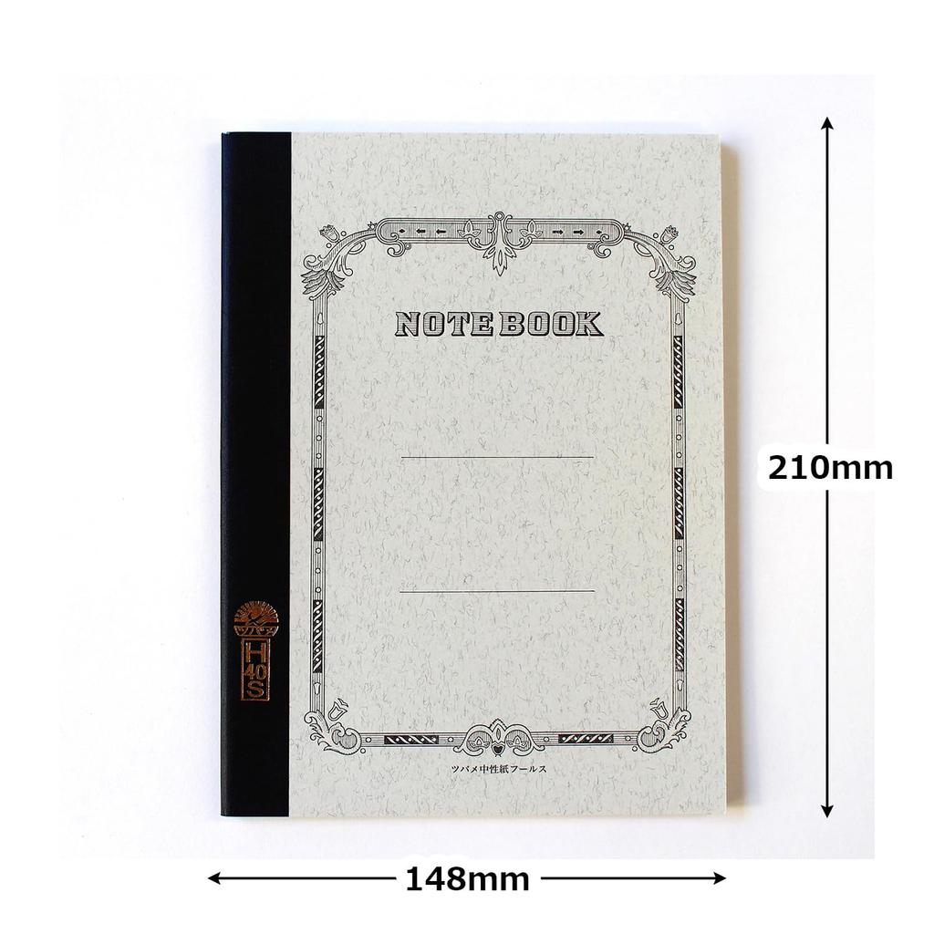 Tsubame Note Notebook, A5 - Ruled (Horizontal Lines), 40 Sheets (H2002)