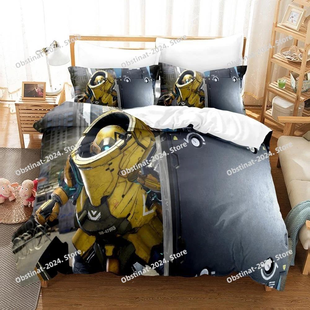 Game Exoprimal Bedding Set Printed Duvet Cover Sheet Pillowcase Bed Soft Quilt Cover Full Queen King Size 3D Anime Bed Sheet Set