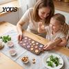 Kitchen Gadgets for Baking Silicone Button Chocolate Mold, Non-Stick Candy Making Tray with 3 Sizes, Easy Release Molds Heat Resistant