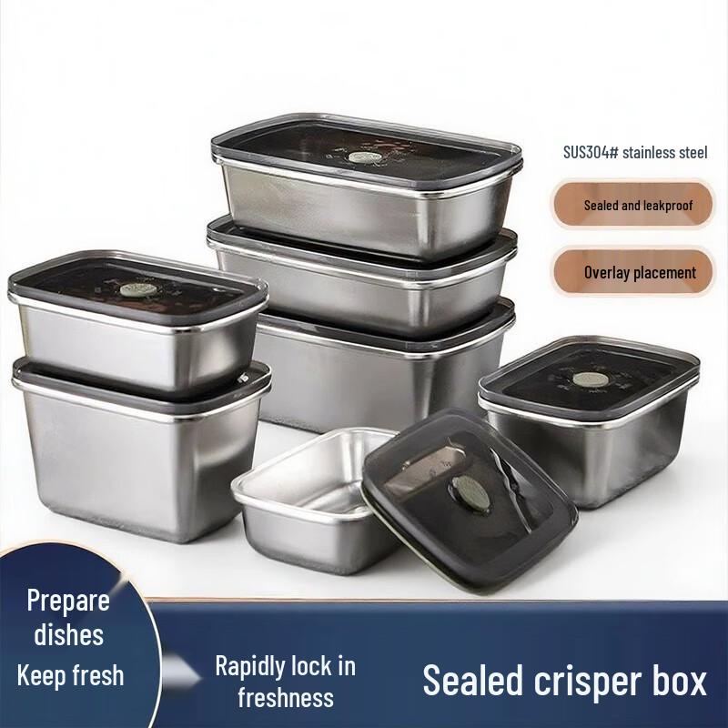 304 Stainless Steel Food Storage Container