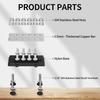 250A Dual Bus Bar 12V Dual Row Bus Bar Power Distribution Block 12 x 5/16" Terminal Studs Positive and Negative Battery Bus Bar